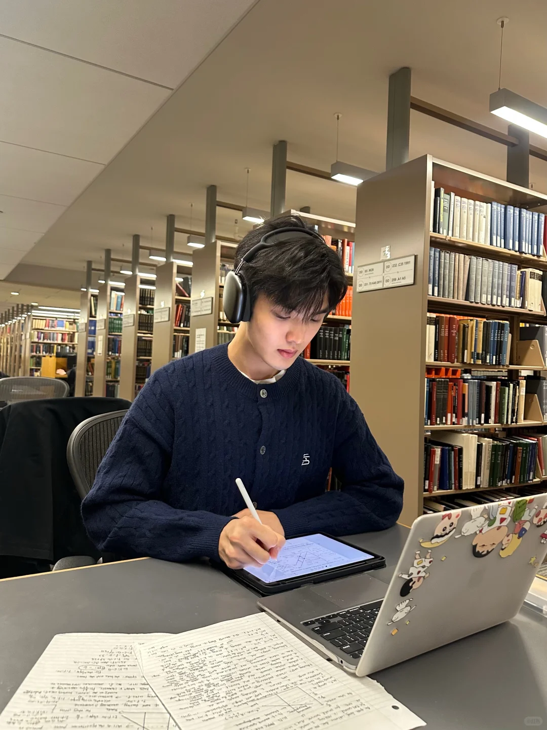 ??finalweek｜在图书馆学了一整天