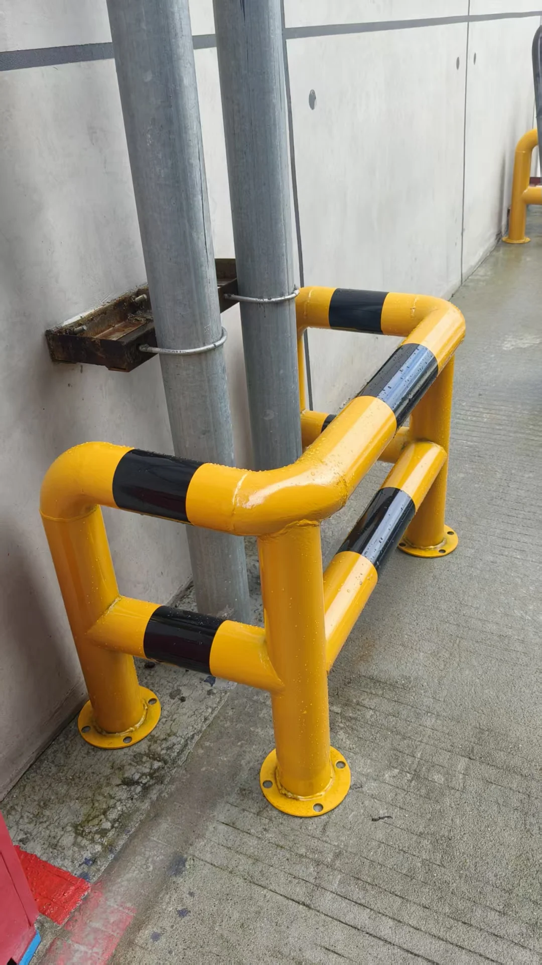 新厂房消防栓防撞护栏杆 U型挡车杆客户返图