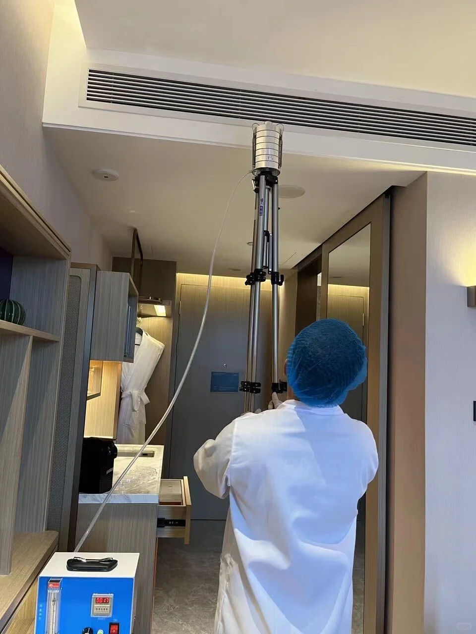 酒店公共卫生检测现场