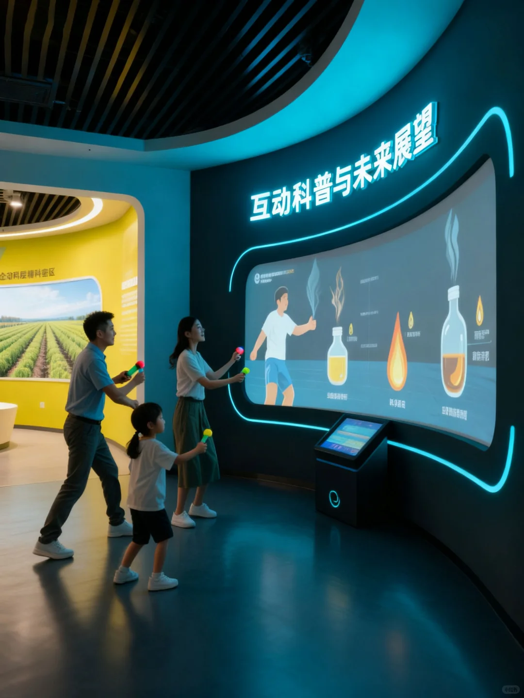 在粮油企业展厅亲眼看见了