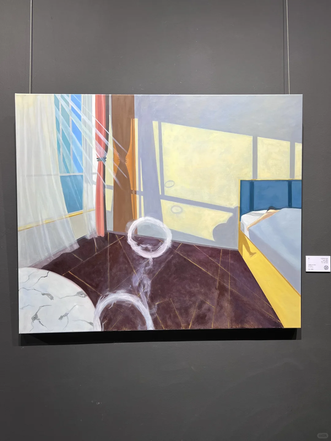 ??沉浸式参观美女画家黄丽娴的个人画展?