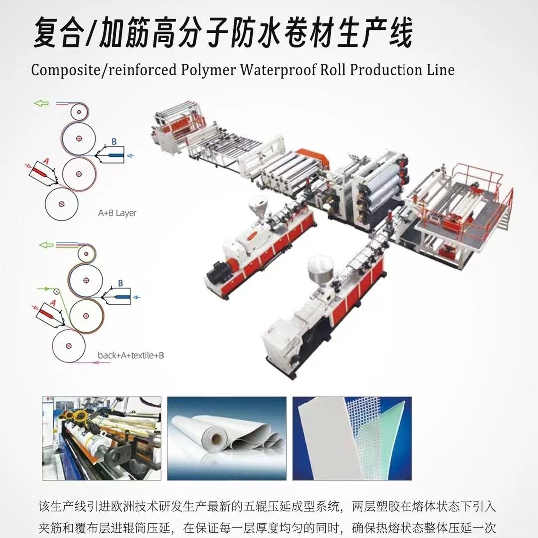 复合/加筋高分子防水卷材生产线