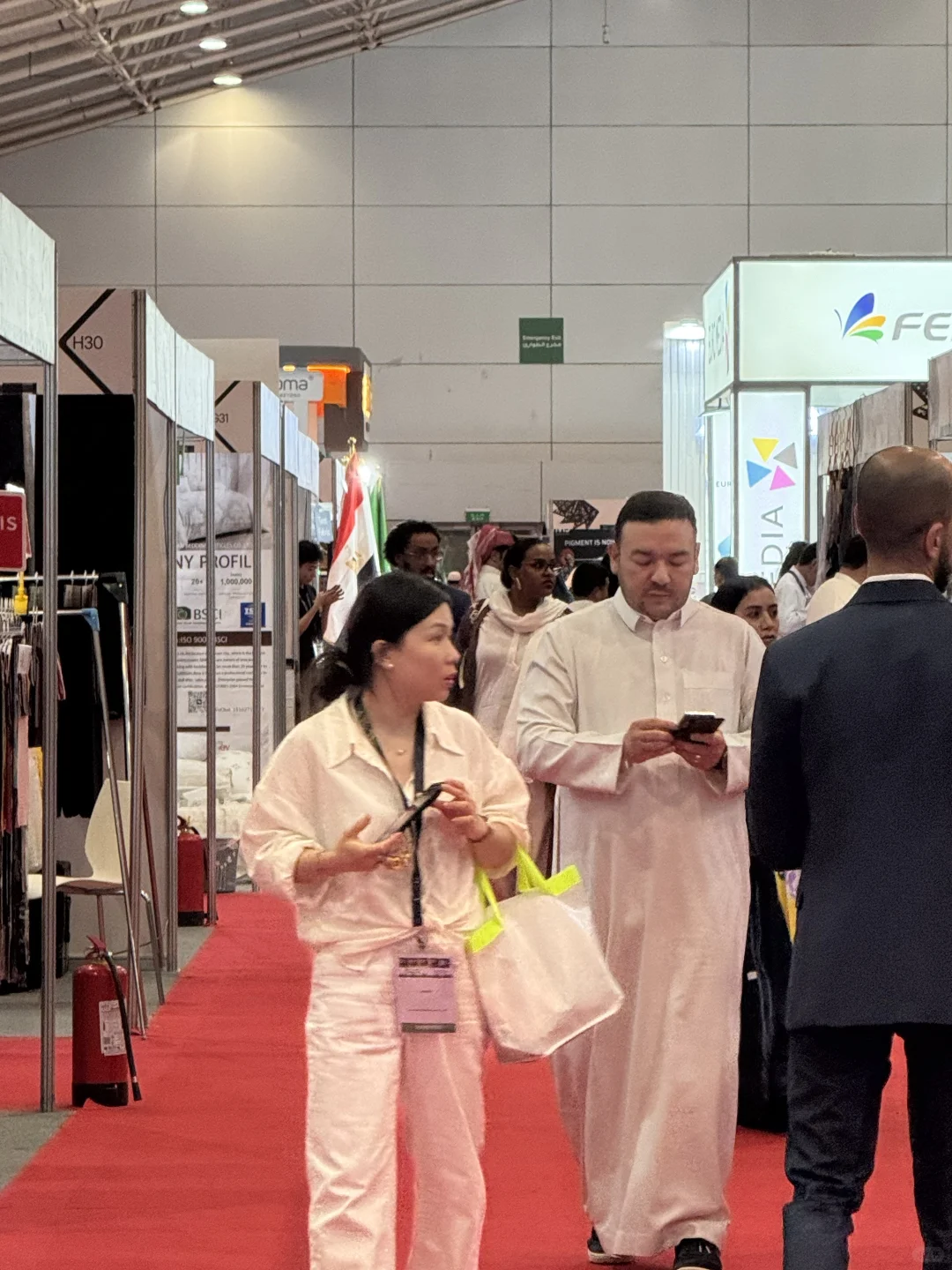 谁懂啊沙特国际纺织服装工业展太热闹啦！