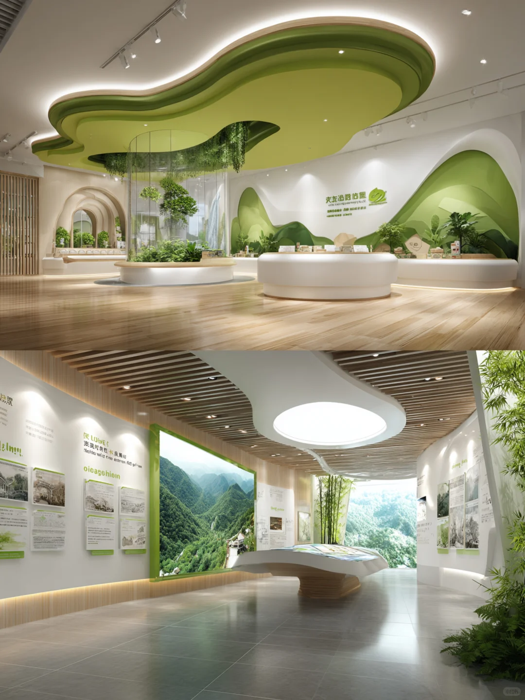 自然系展厅设计，把森林搬进空间