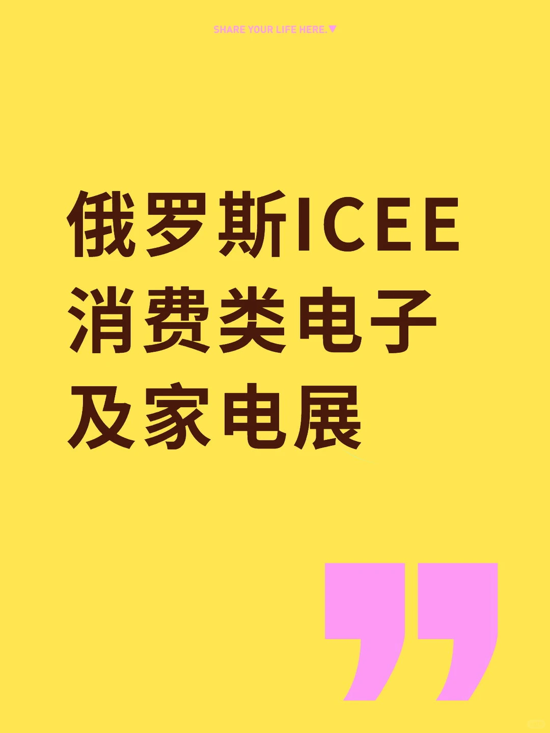 俄罗斯唯一国家级消费类电子展