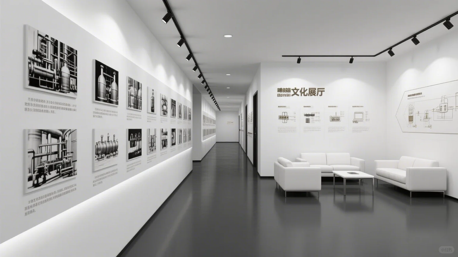 邂逅极简美学文化展览长廊