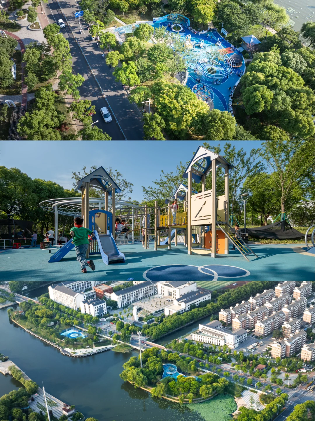 揽胜公园|苏州园区胜浦街道高颜值滨水绿地