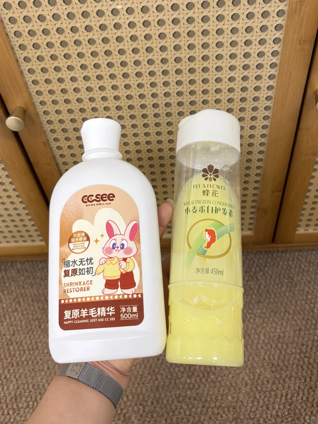 第一次感受到了护发素对缩水毛衣的威力!!