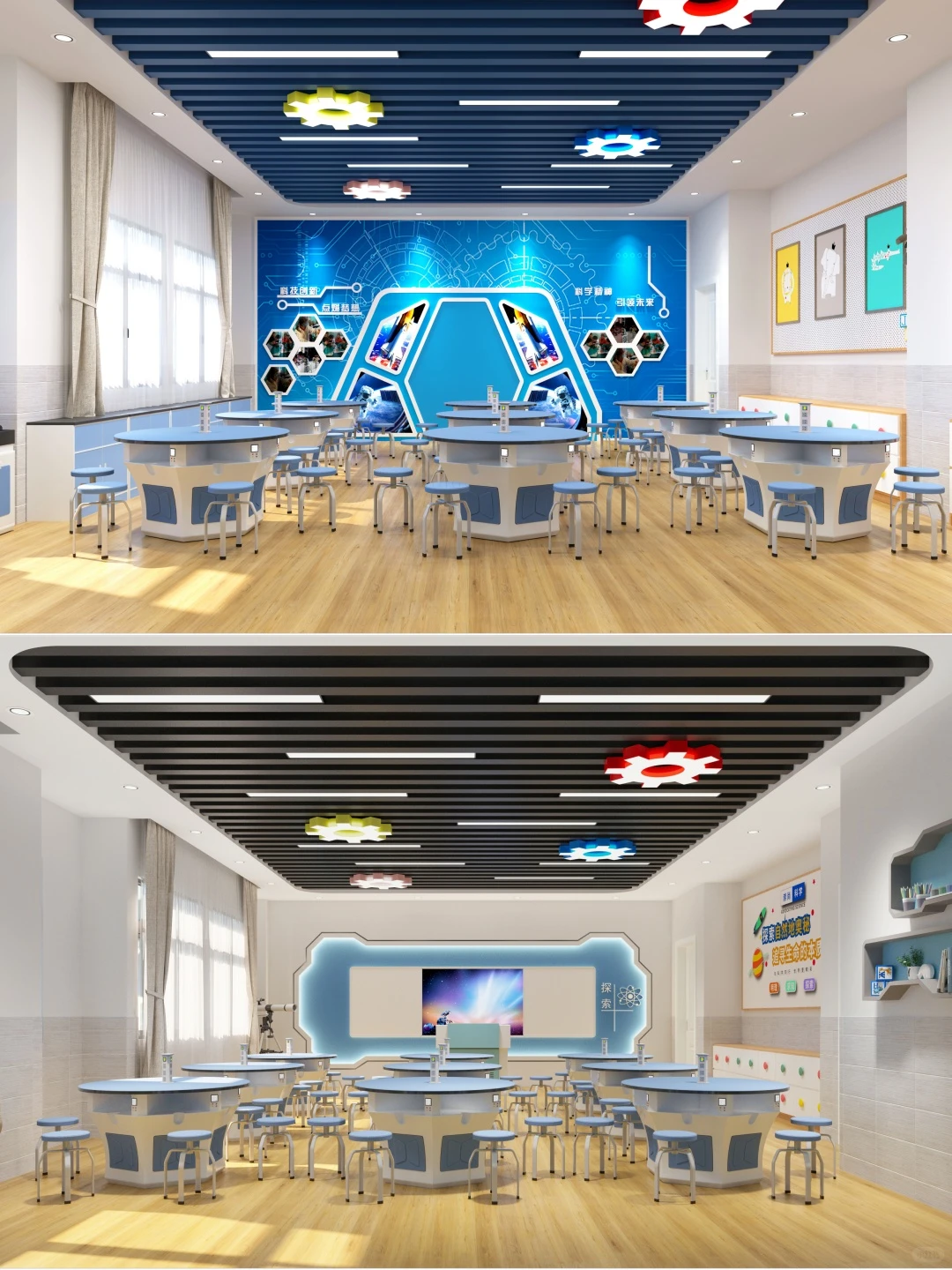 学校科学教室，整套桌椅、实验设备供应