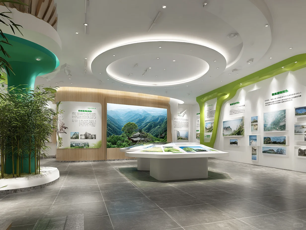 自然系展厅设计，把森林搬进空间