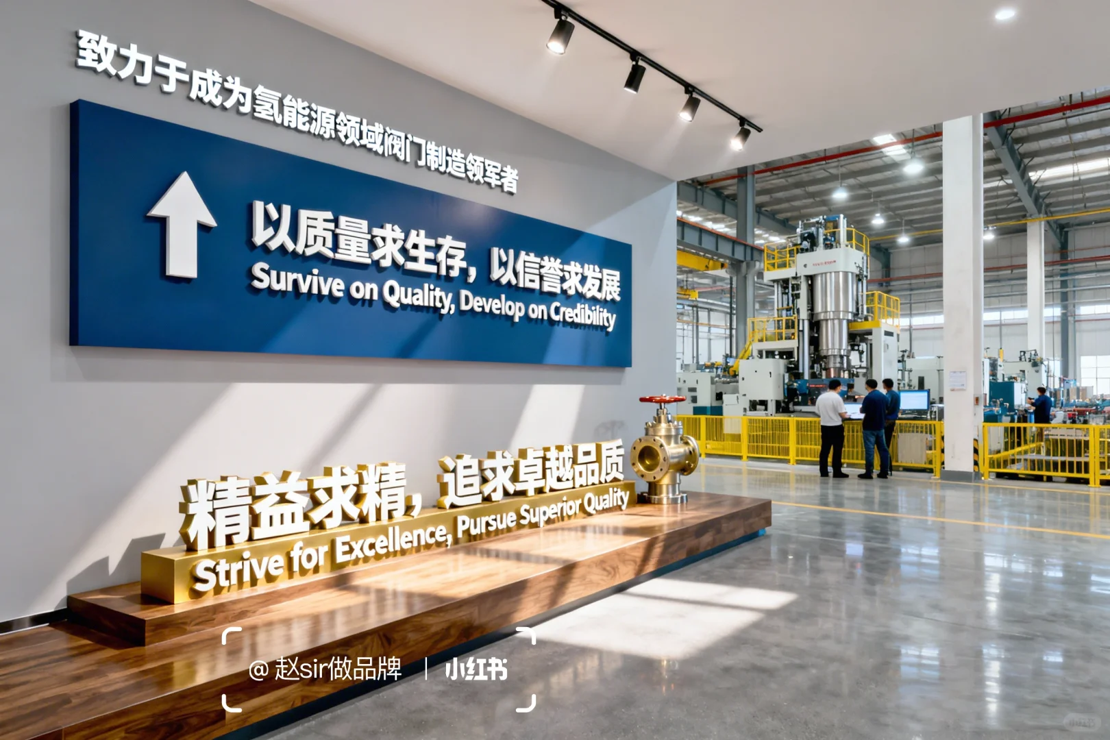 阀门车间目视化设计天花板 | 蓝白调很高级