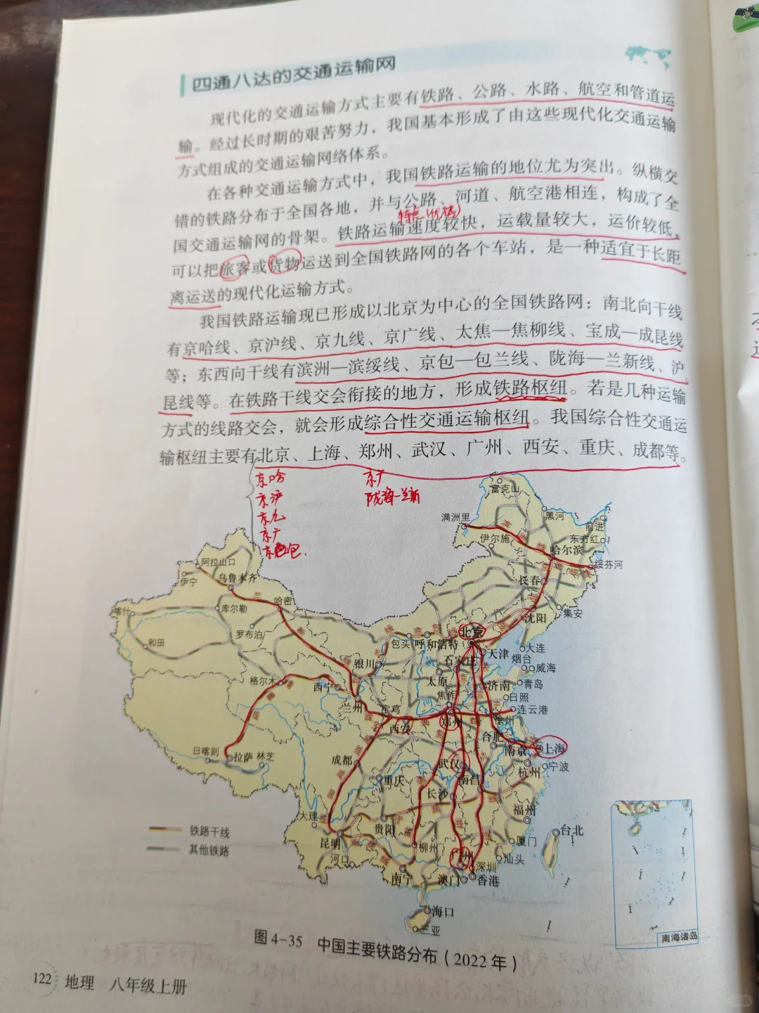 新湘教版八上地理 中国的交通运输业