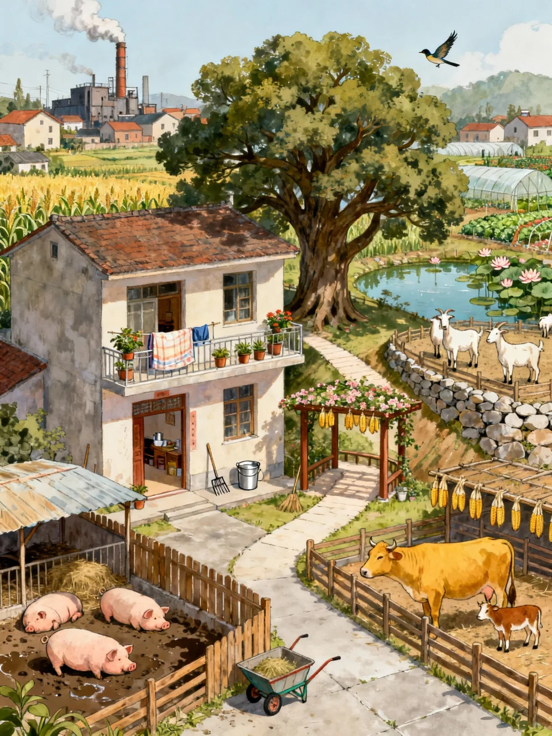 在农村小院，你最想养/种植什么？