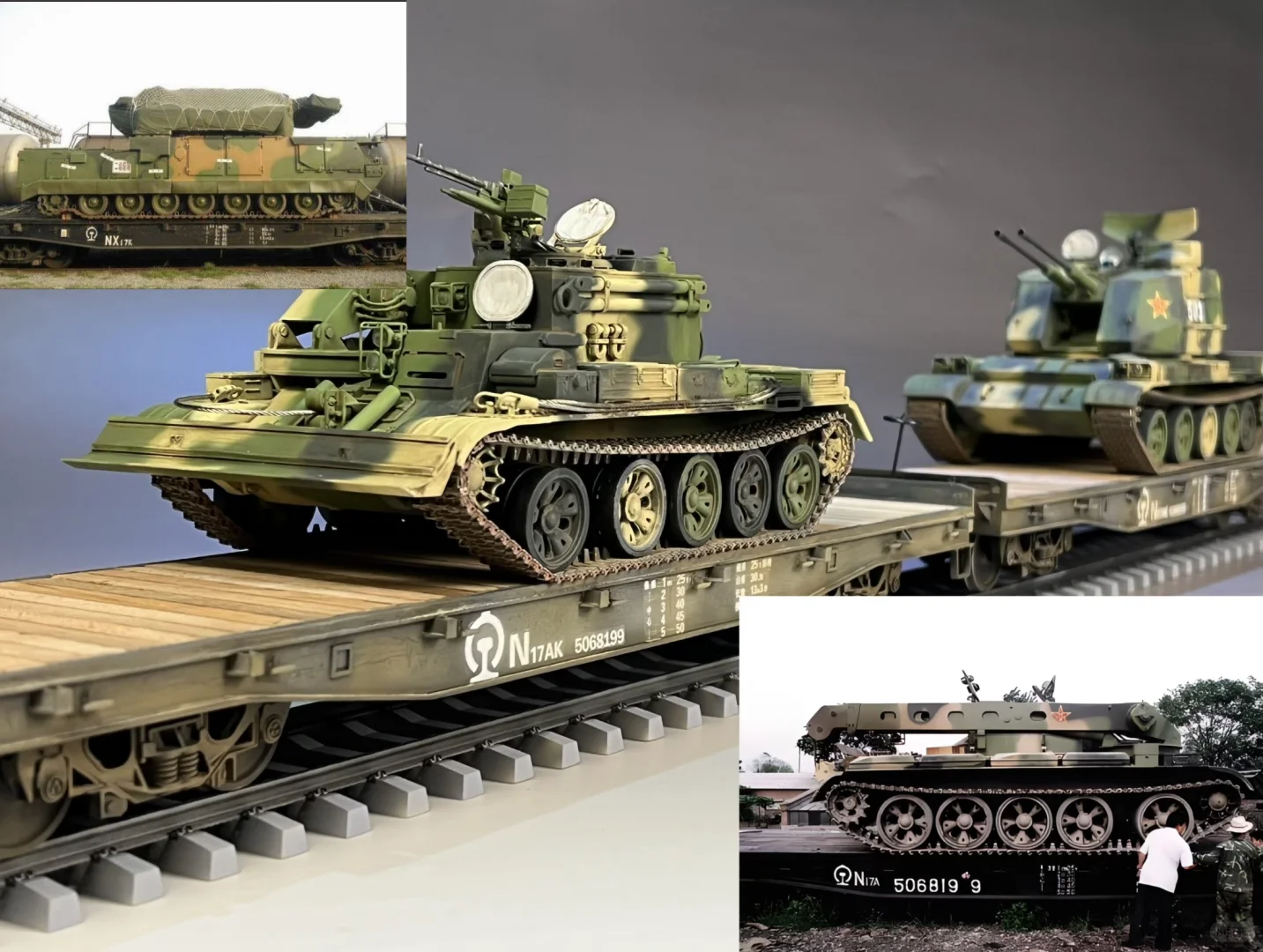 中国N17AK型铁路平车