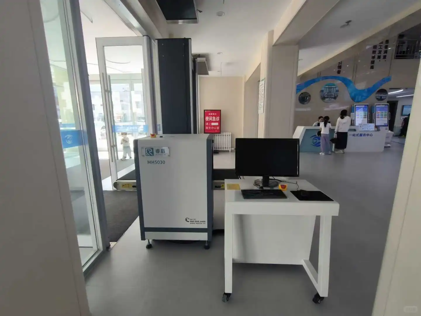 安检机现场安装图