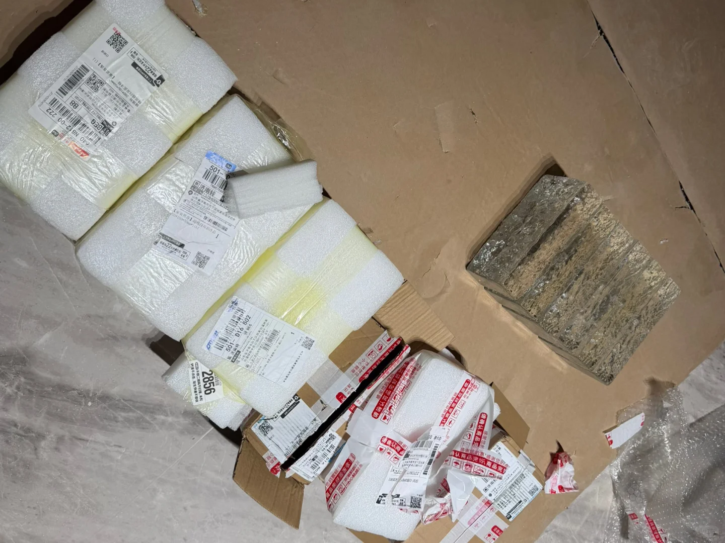 玻璃砖热乎乎的对比来啦！