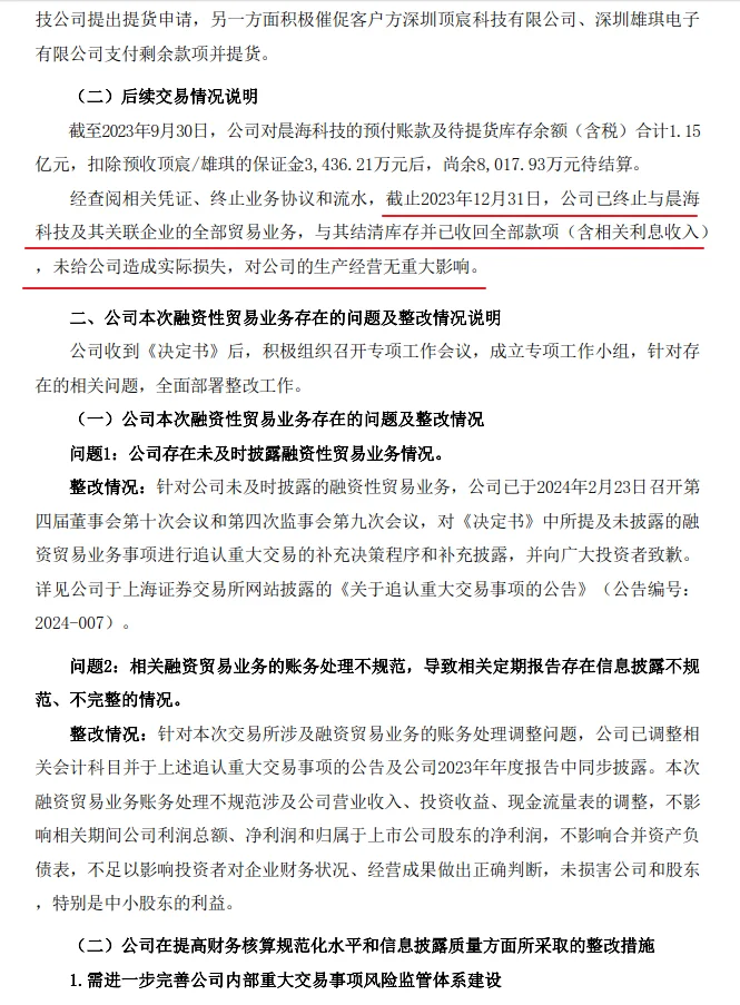 注会审计案例：融资性贸易业务