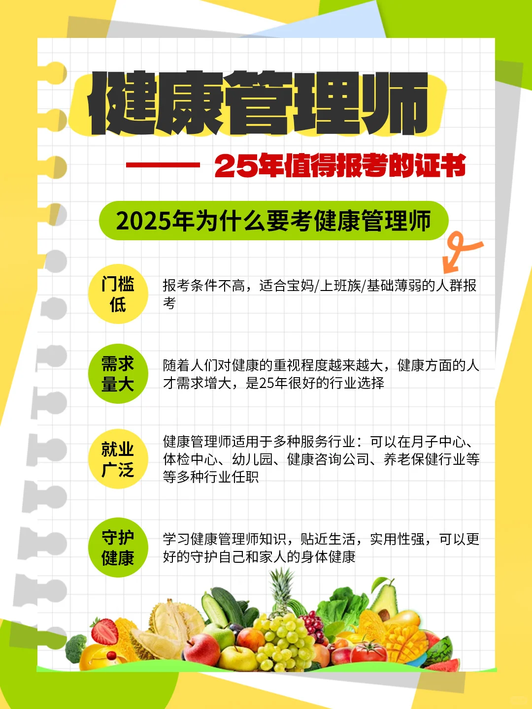 25年值得报考的证书-健康管理师，了解一下