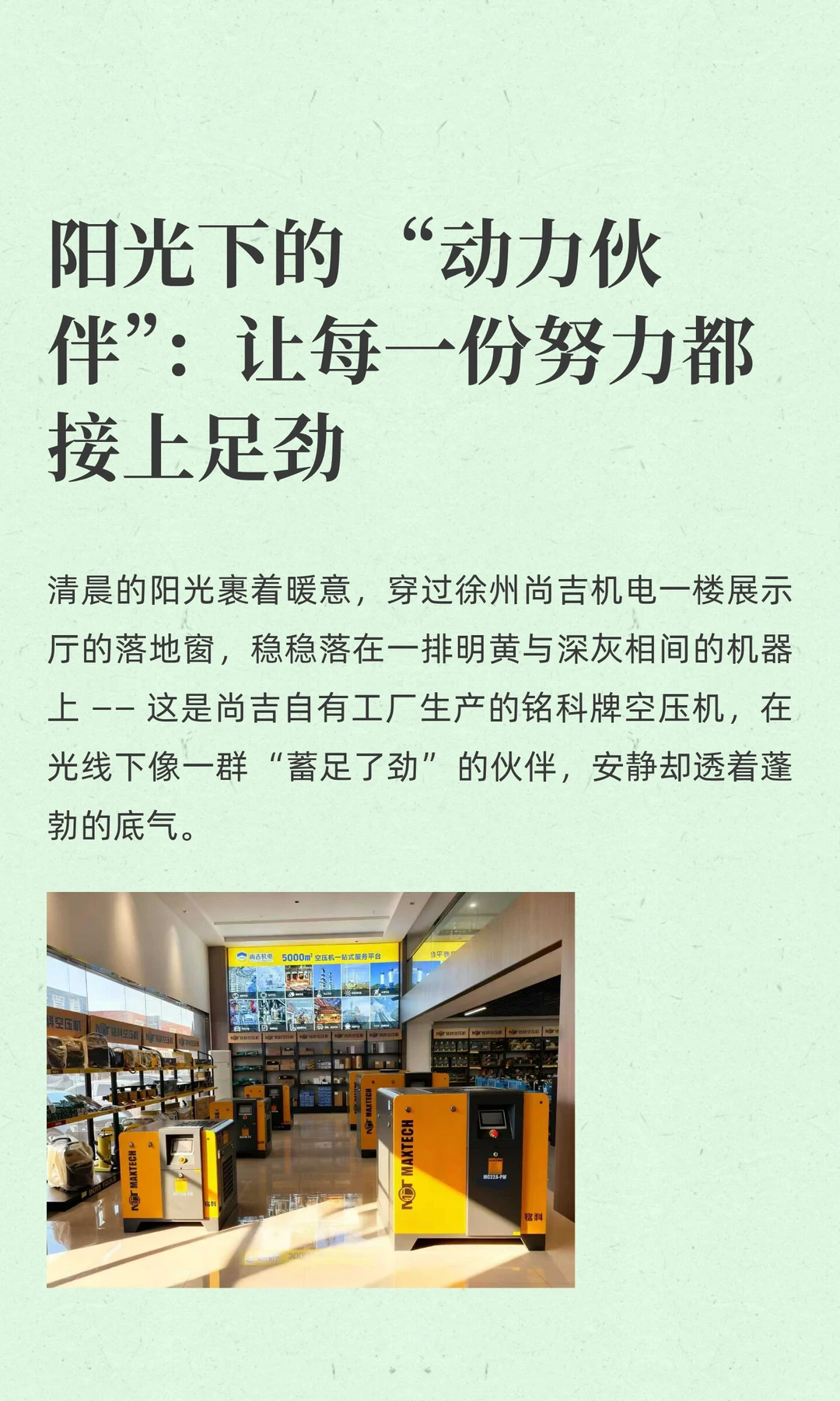 阳光下的 “动力伙伴”：让每一份努力都接