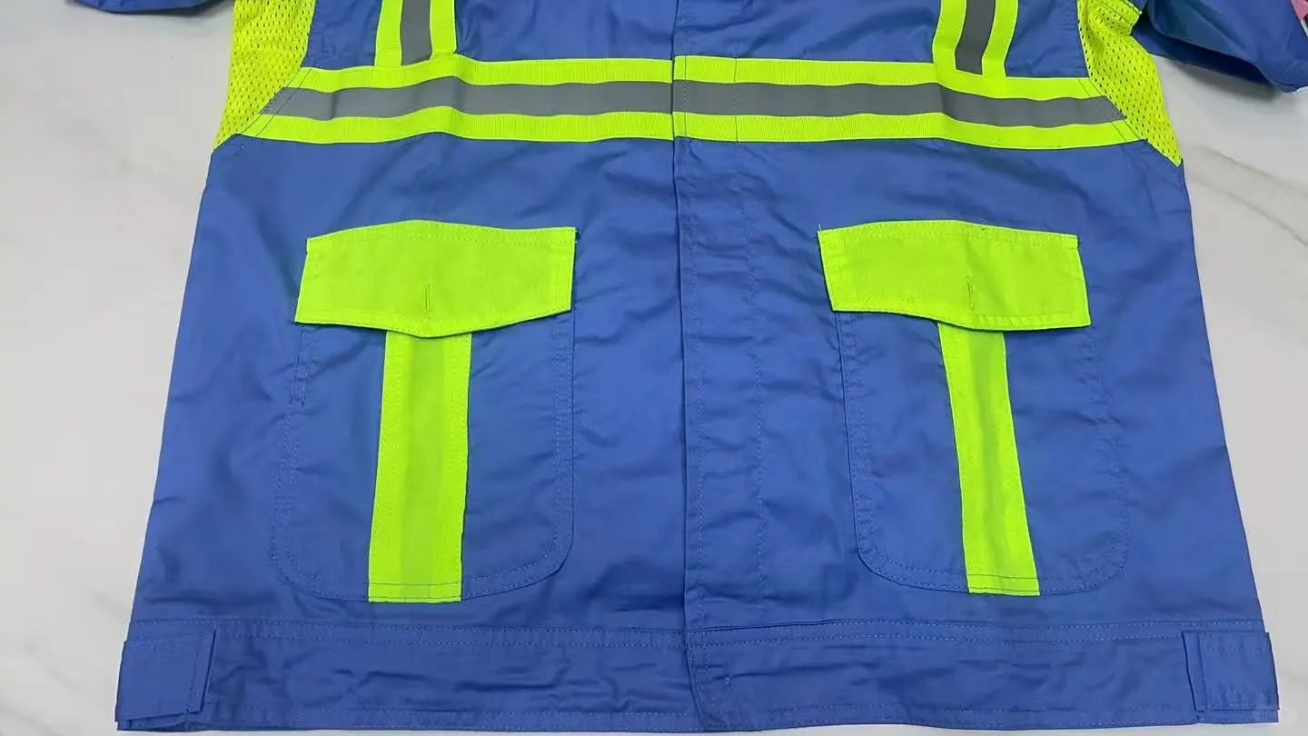 广州环卫服套装，夏季短袖环卫服可印制Logo