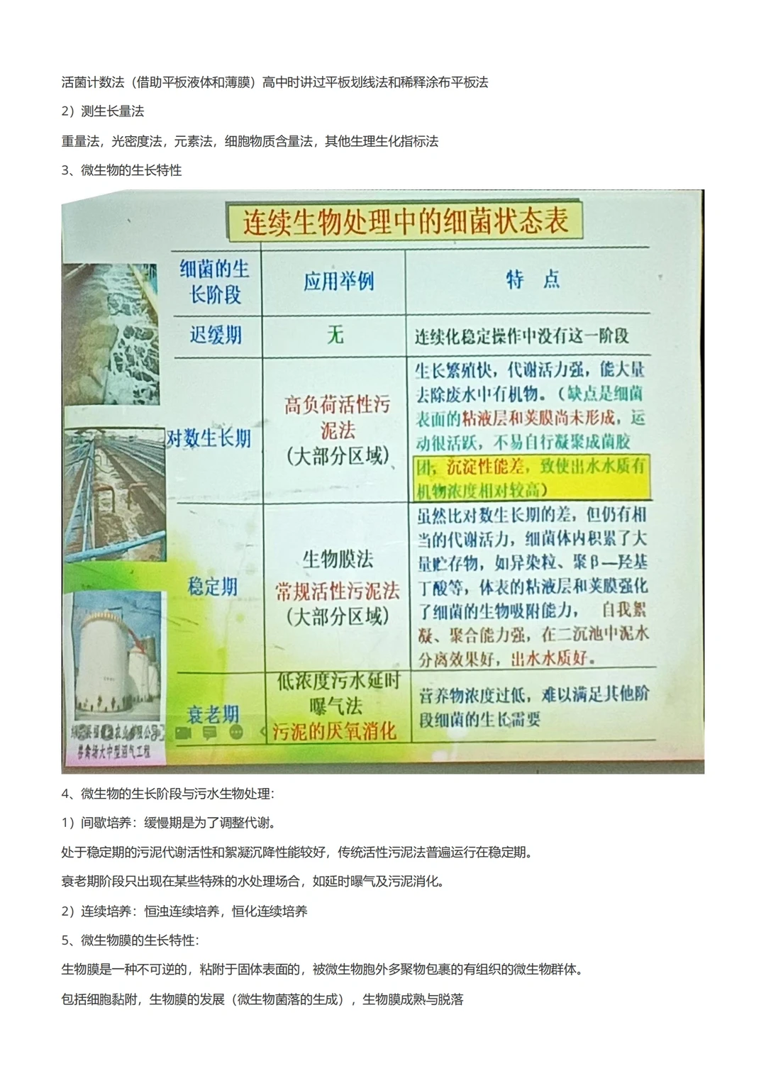 水处理生物学（后半部分）