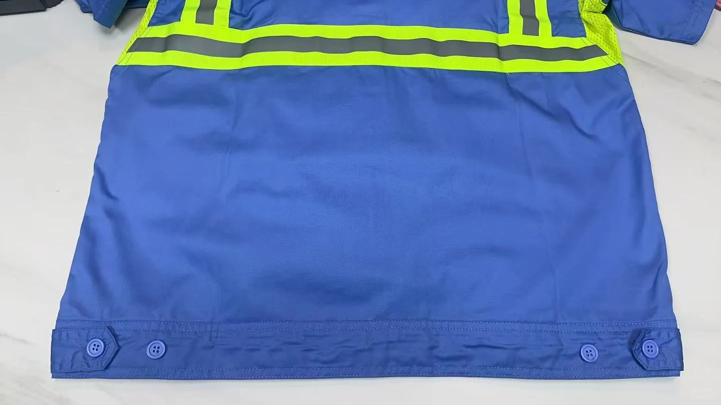 广州环卫服套装，夏季短袖环卫服可印制Logo