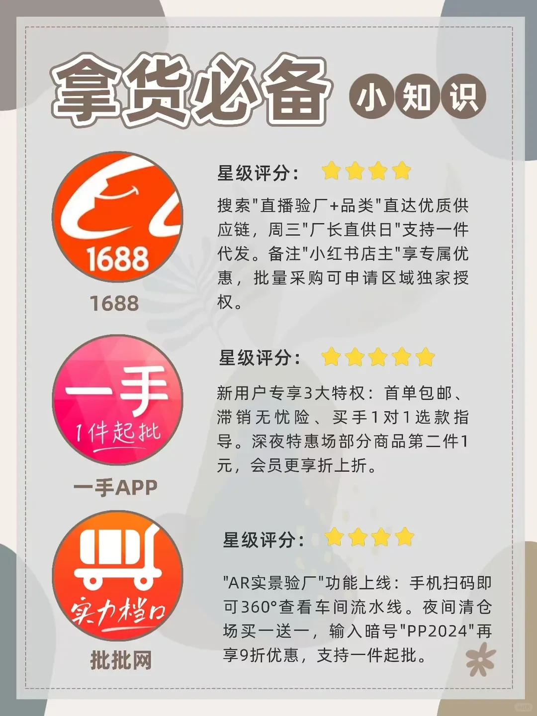 开服装店5年！4大批发渠道售后实用指南✨