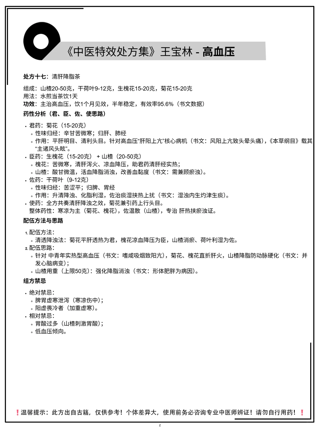 《中医特效处方集》王宝林-高血压