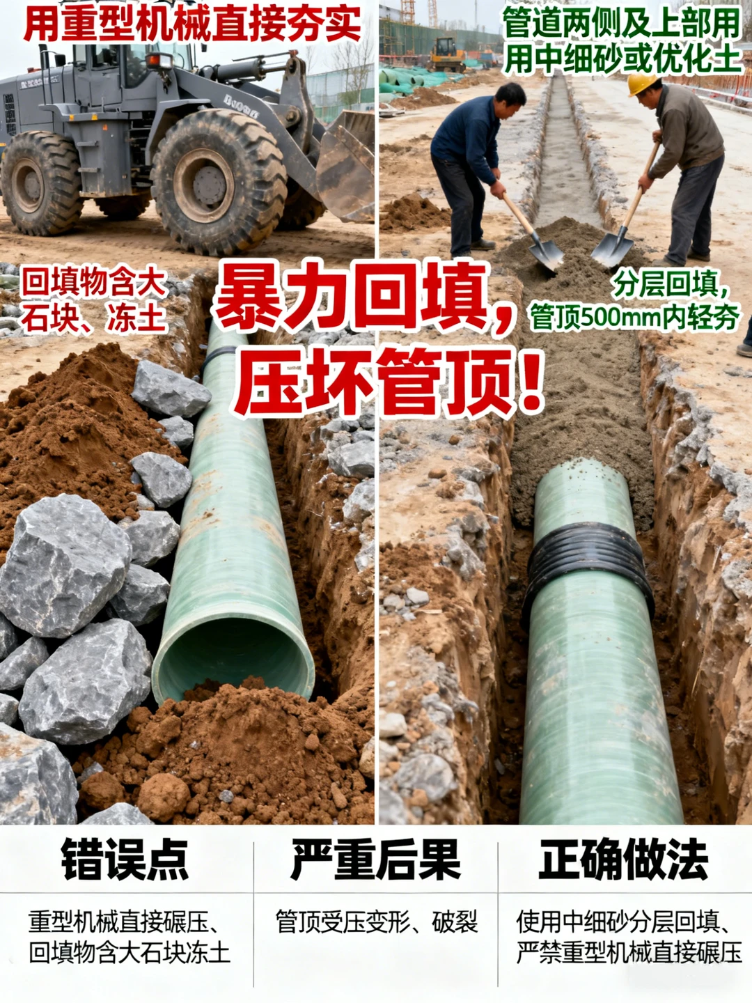 玻璃钢管道安装90%的问题都出在这5个错！