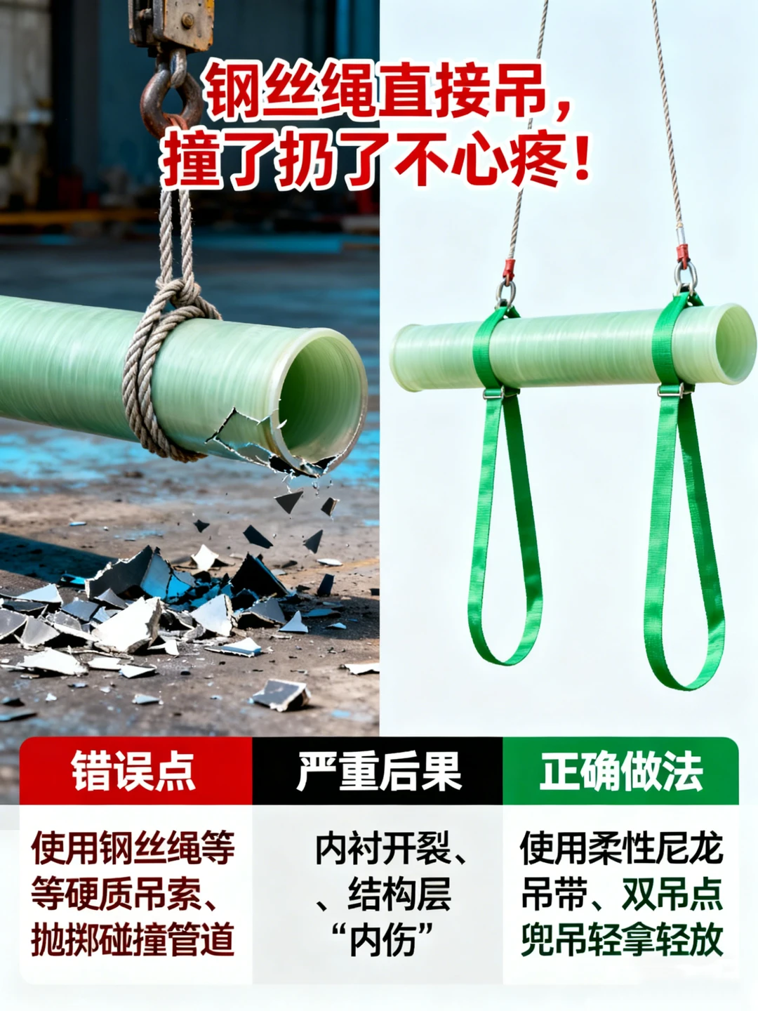 玻璃钢管道安装90%的问题都出在这5个错！