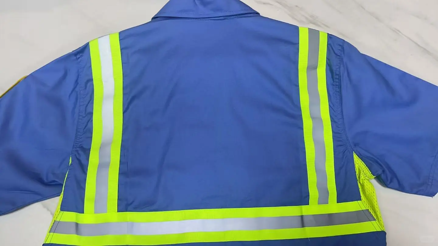 广州环卫服套装，夏季短袖环卫服可印制Logo