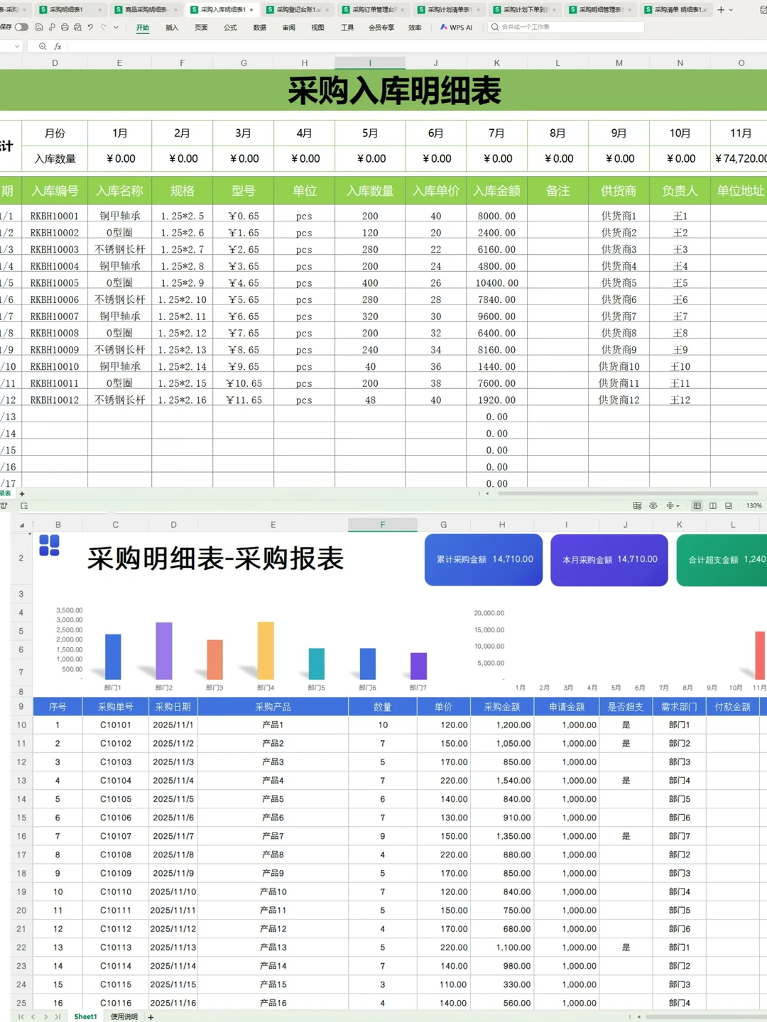 这样做采购明细表，太好用了！！！