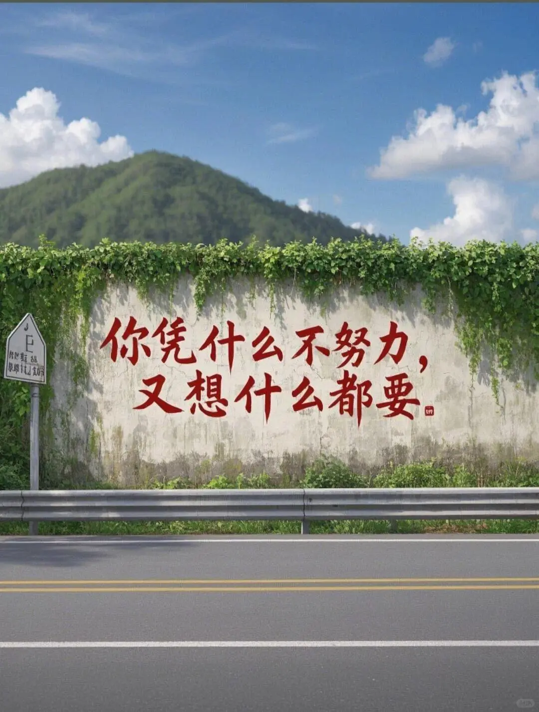 请你努力 为了自己！