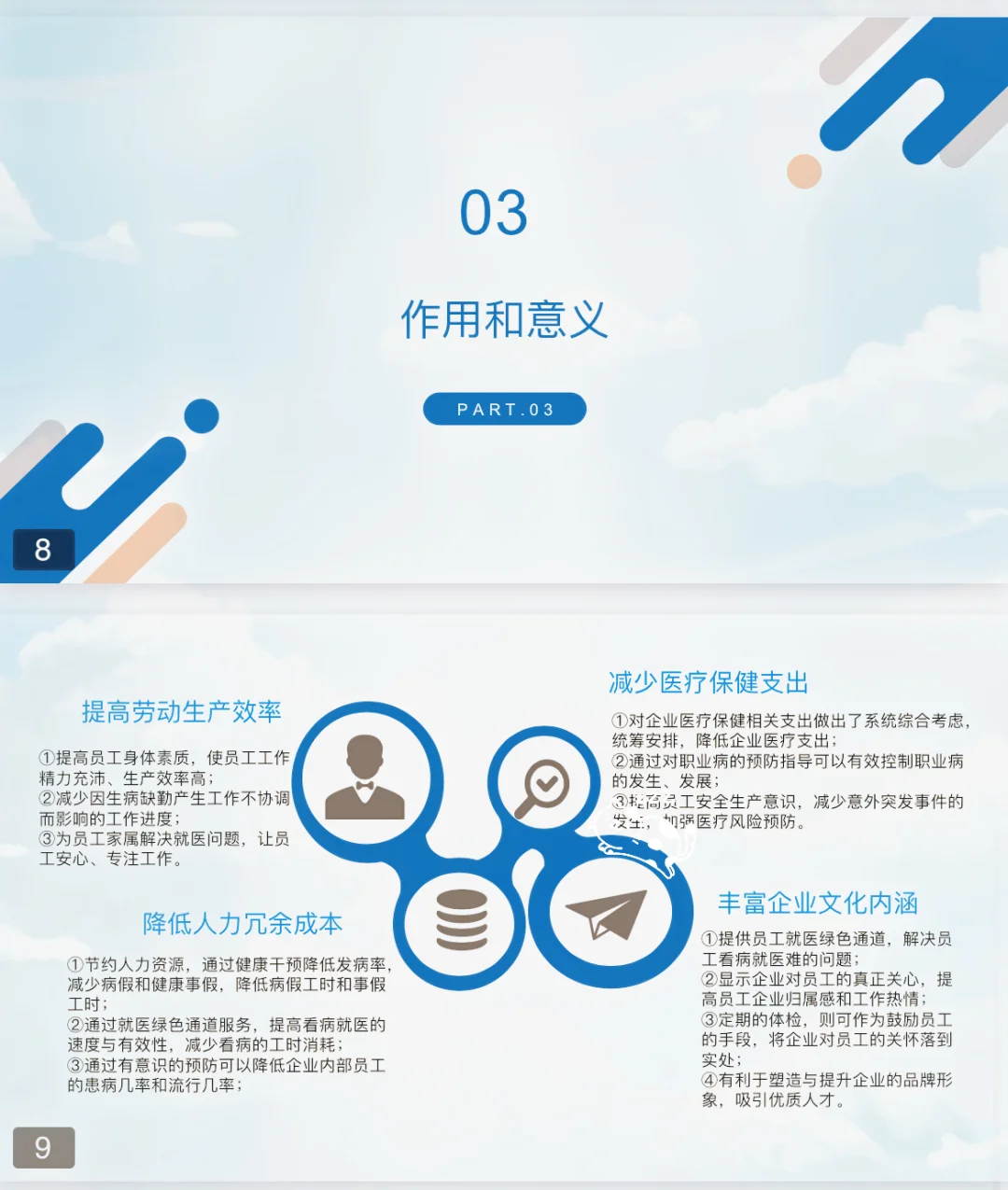 干净的PPT-企业健康管理（高分优秀PPT）