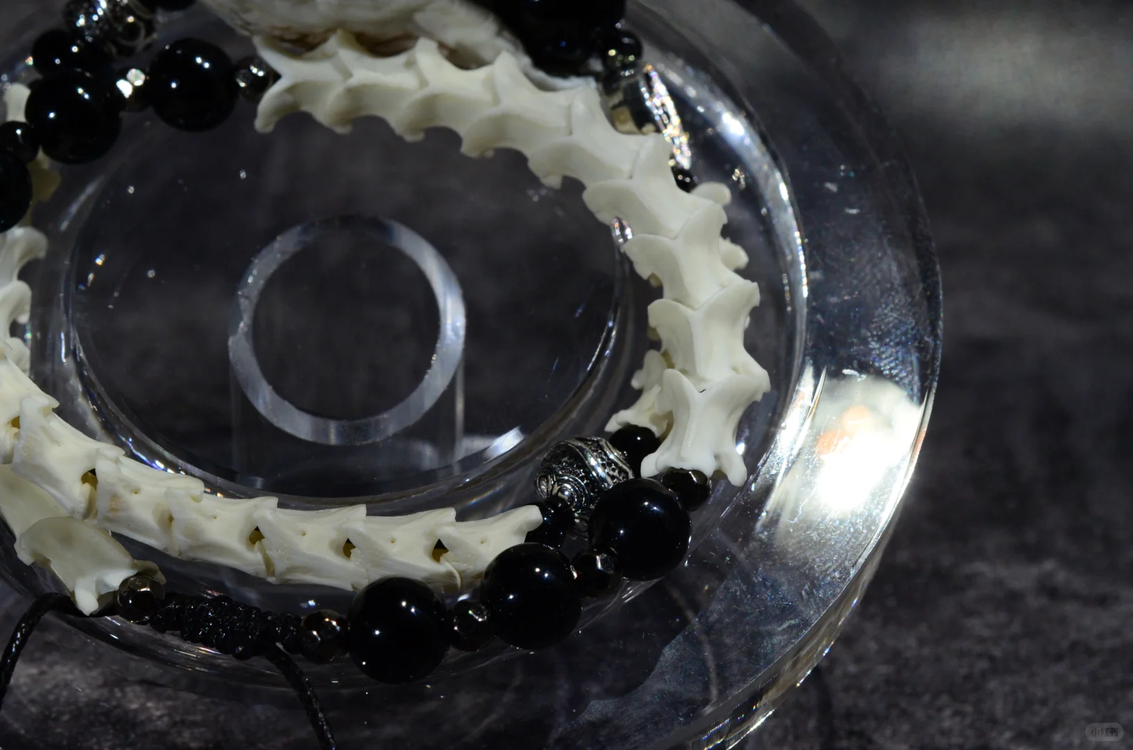 蛇骨手链带蛇头双圈男女通用款小众个性手链