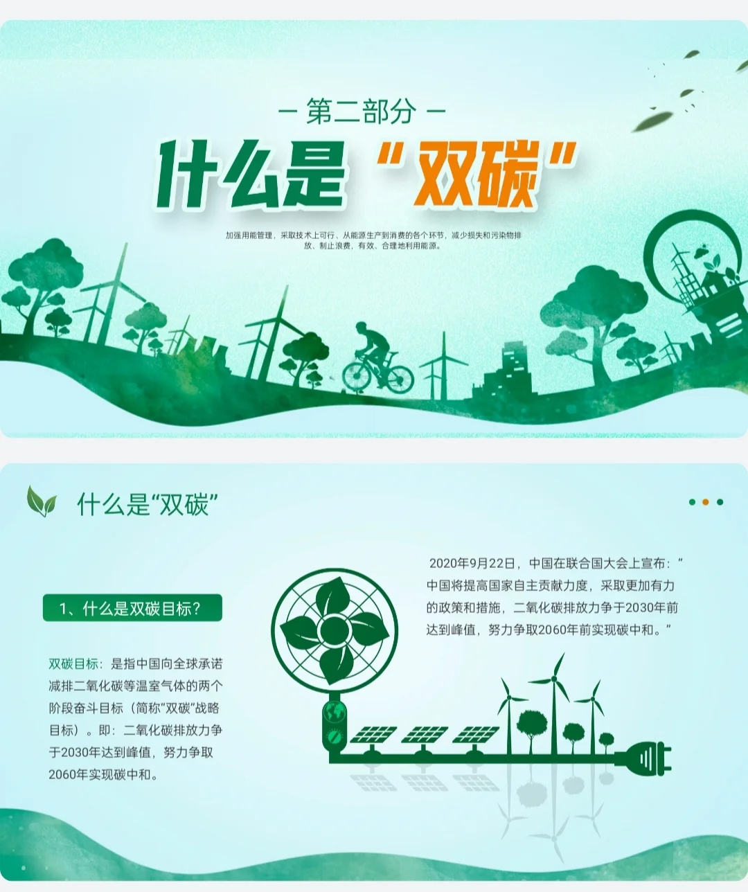 节能减碳主题课件