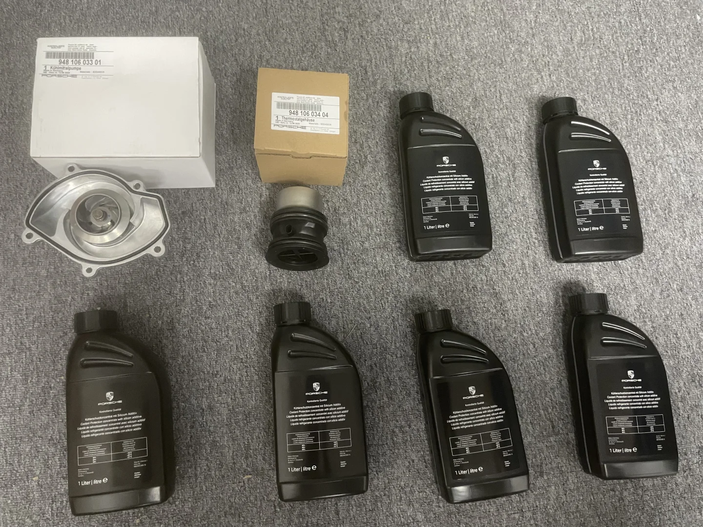 保时捷帕拉梅拉 节温器 水泵 真空电磁阀