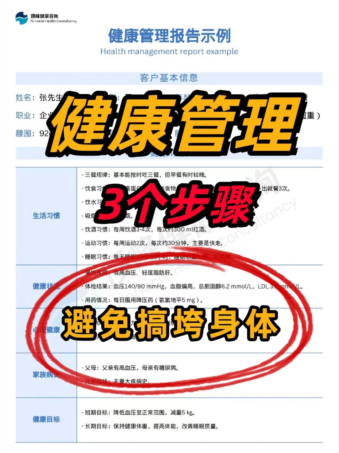 健康管理3个步骤‼️避免搞垮身体?