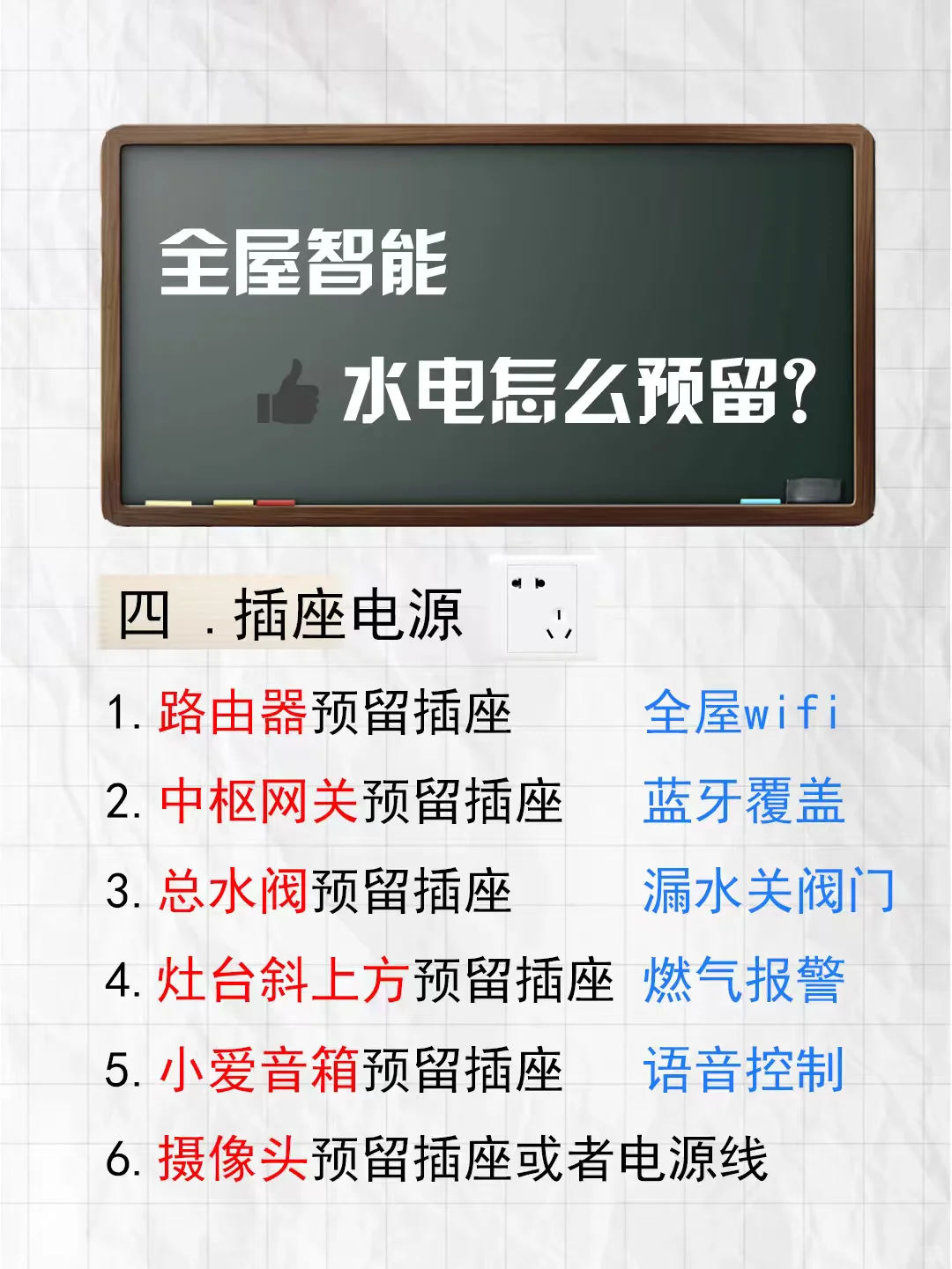 全屋智能水电怎么预留（文字详解版）