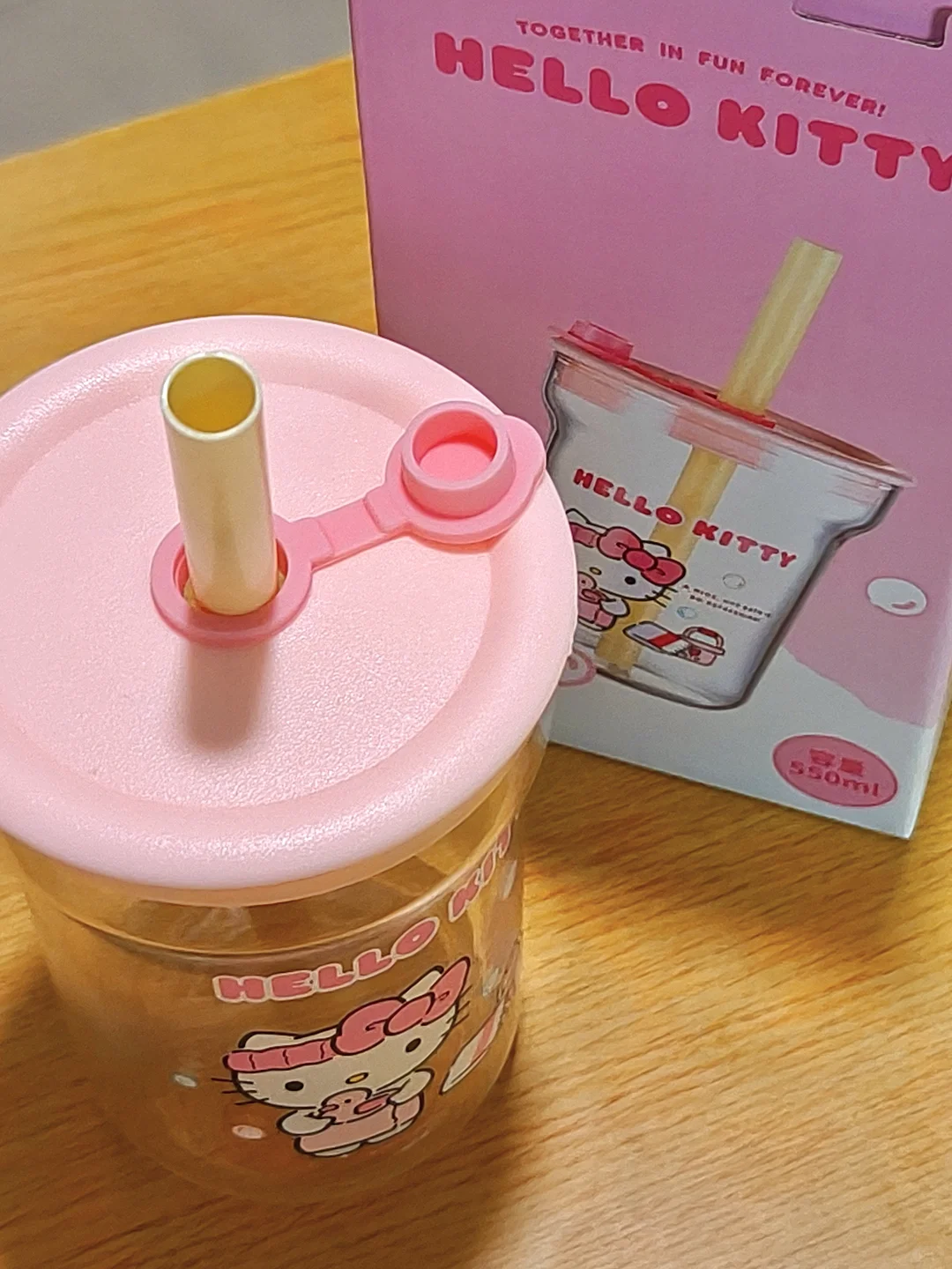 14r?拿下kt玻璃吸管杯?这也太萌了吧~