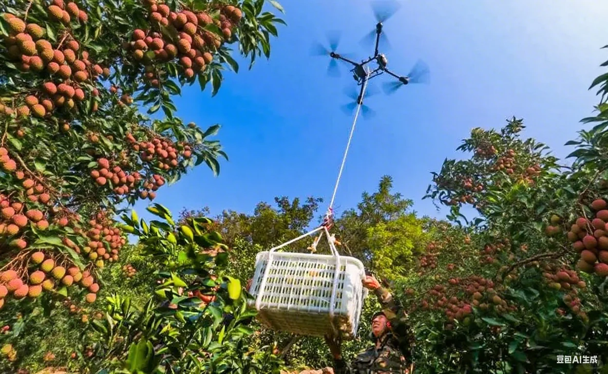 一“机”红尘妃子笑，“无人机”系荔枝来