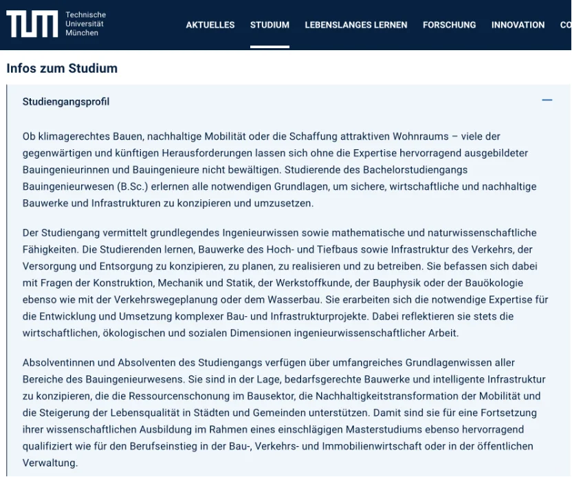 土木行业不景气?来看看德国土木专业学什么