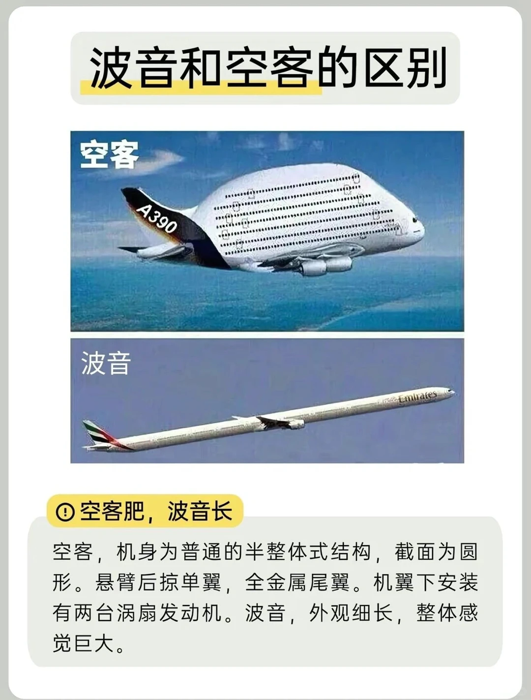 出行怎么选？30秒带你了解波音和空客