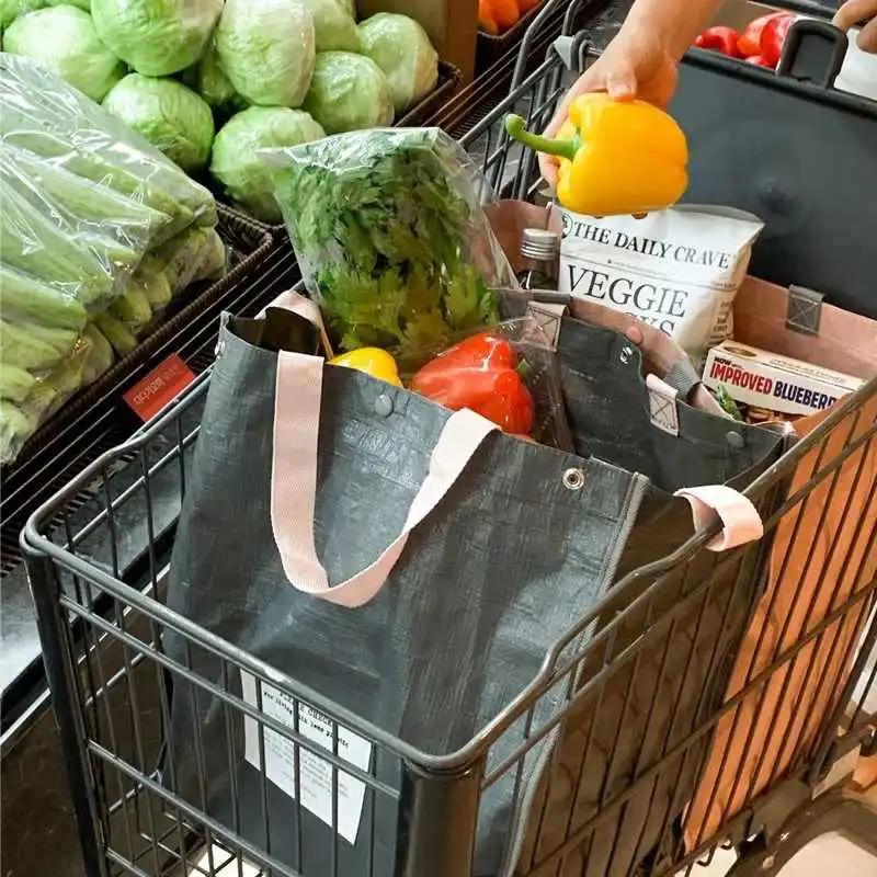 大容量超市购物袋环保编织防水简约组合居家