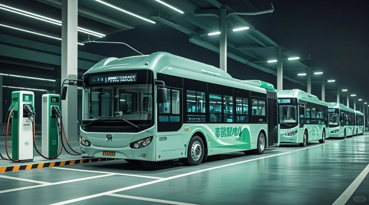 深圳公交夜间充电，真的太绝了！