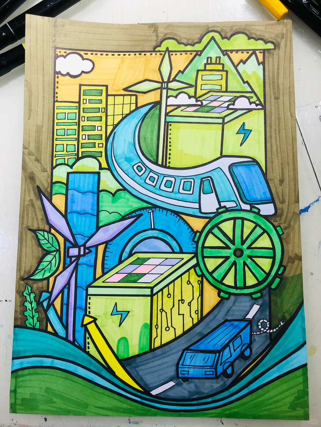 新能源 绘画