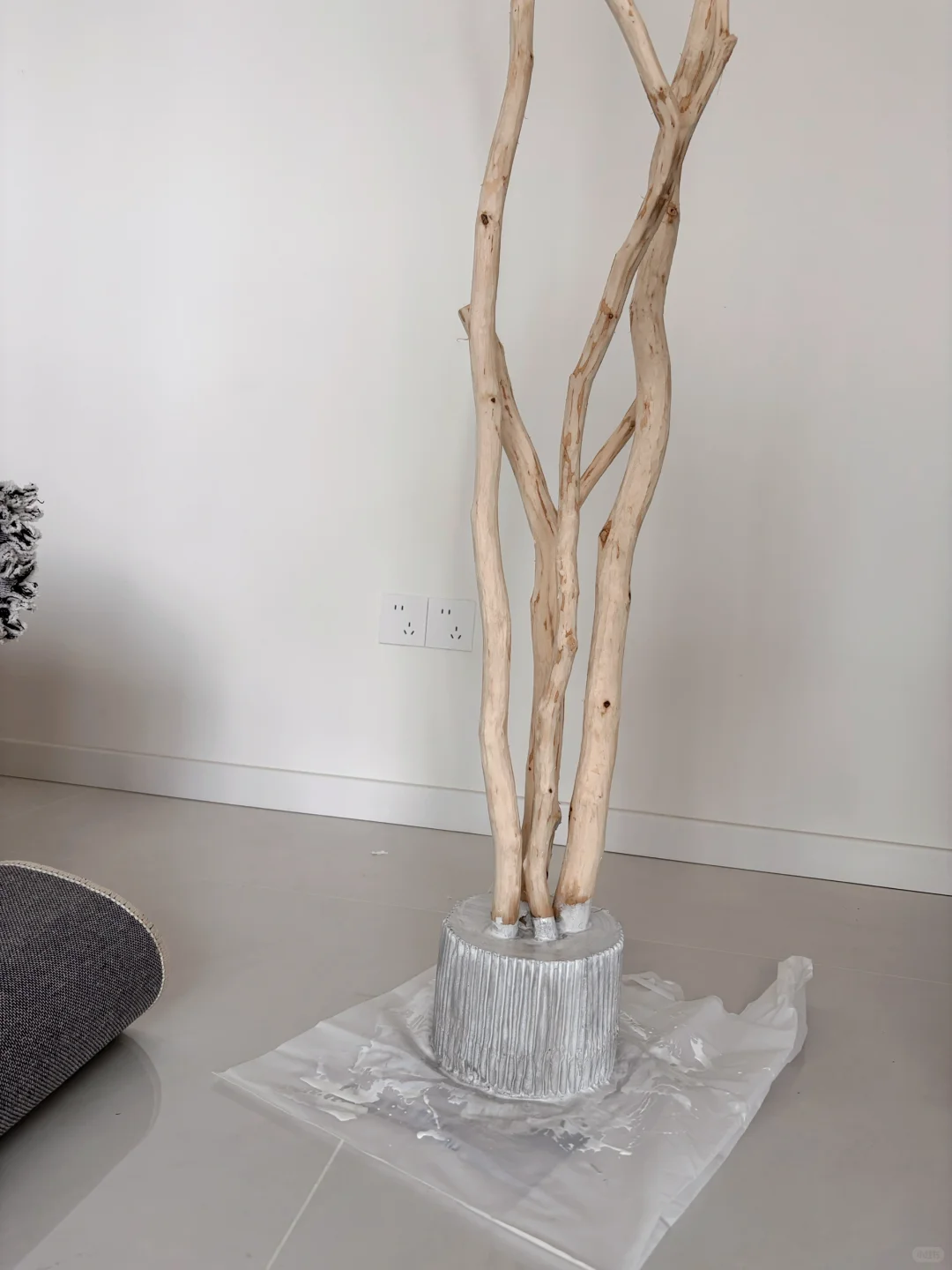 路边的树枝diy 手工