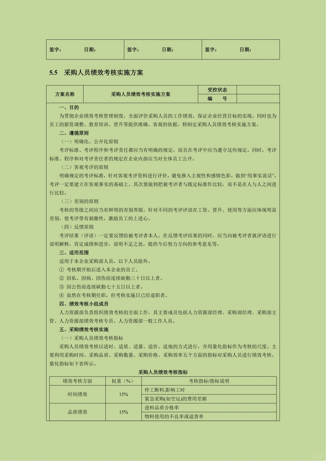 采购绩效难评估，这张表直接抄！