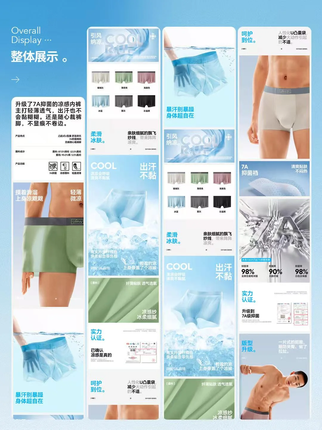 内裤服装行业|电商详情页排版包月设计