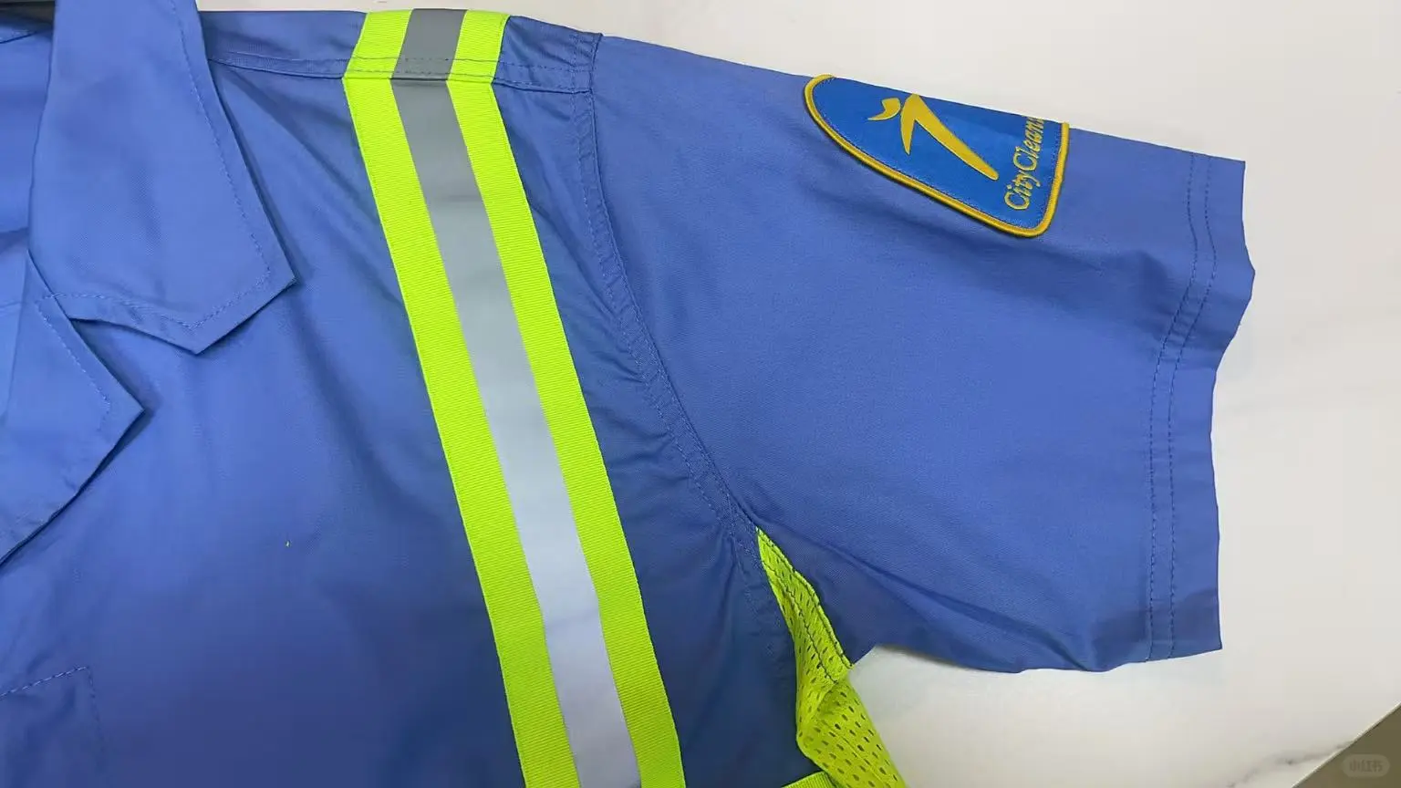 广州环卫服套装，夏季短袖环卫服可印制Logo